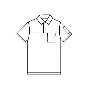 Kadın Scrubs Üst Polo Yaka