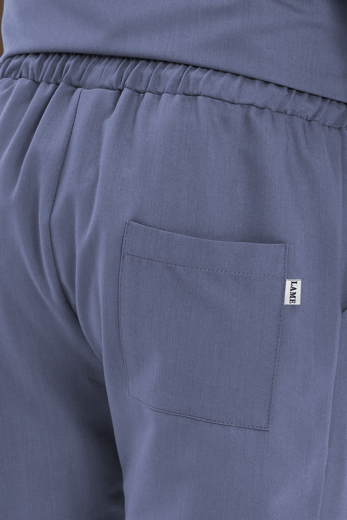 LAME Uniform Erkek Scrubs Pantolon Kargo Cepli – Açık Gri