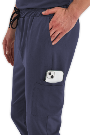 LAME Uniform Erkek Scrubs Pantolon Kargo Cepli – Antrasit