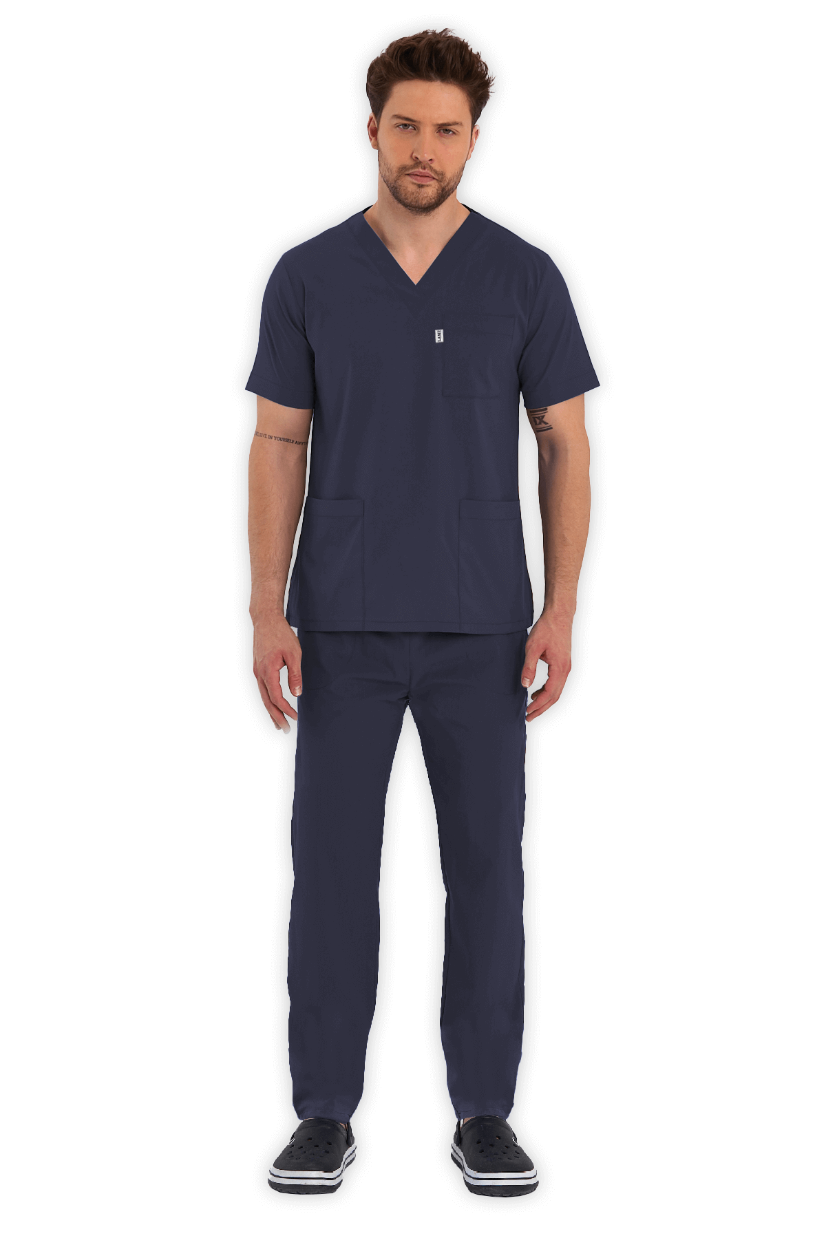 LAME Uniform Erkek Scrubs Takım – Antrasit