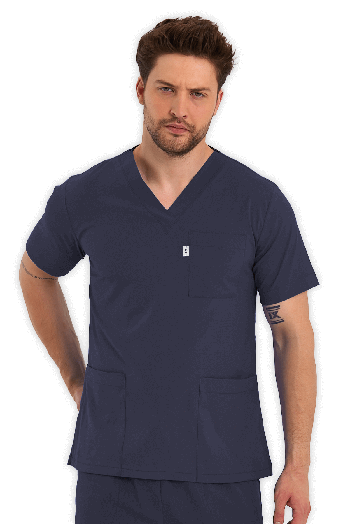 LAME Uniform Erkek Scrubs Takım – Antrasit