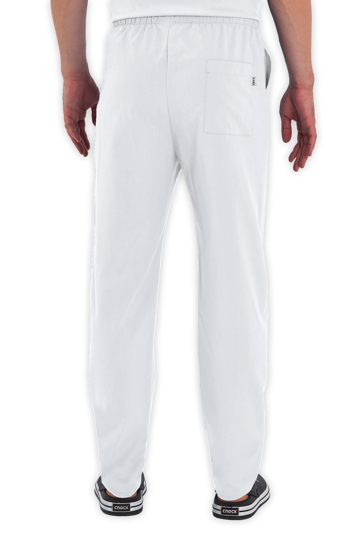 LAME Uniform Erkek Scrubs Pantolon – Beyaz