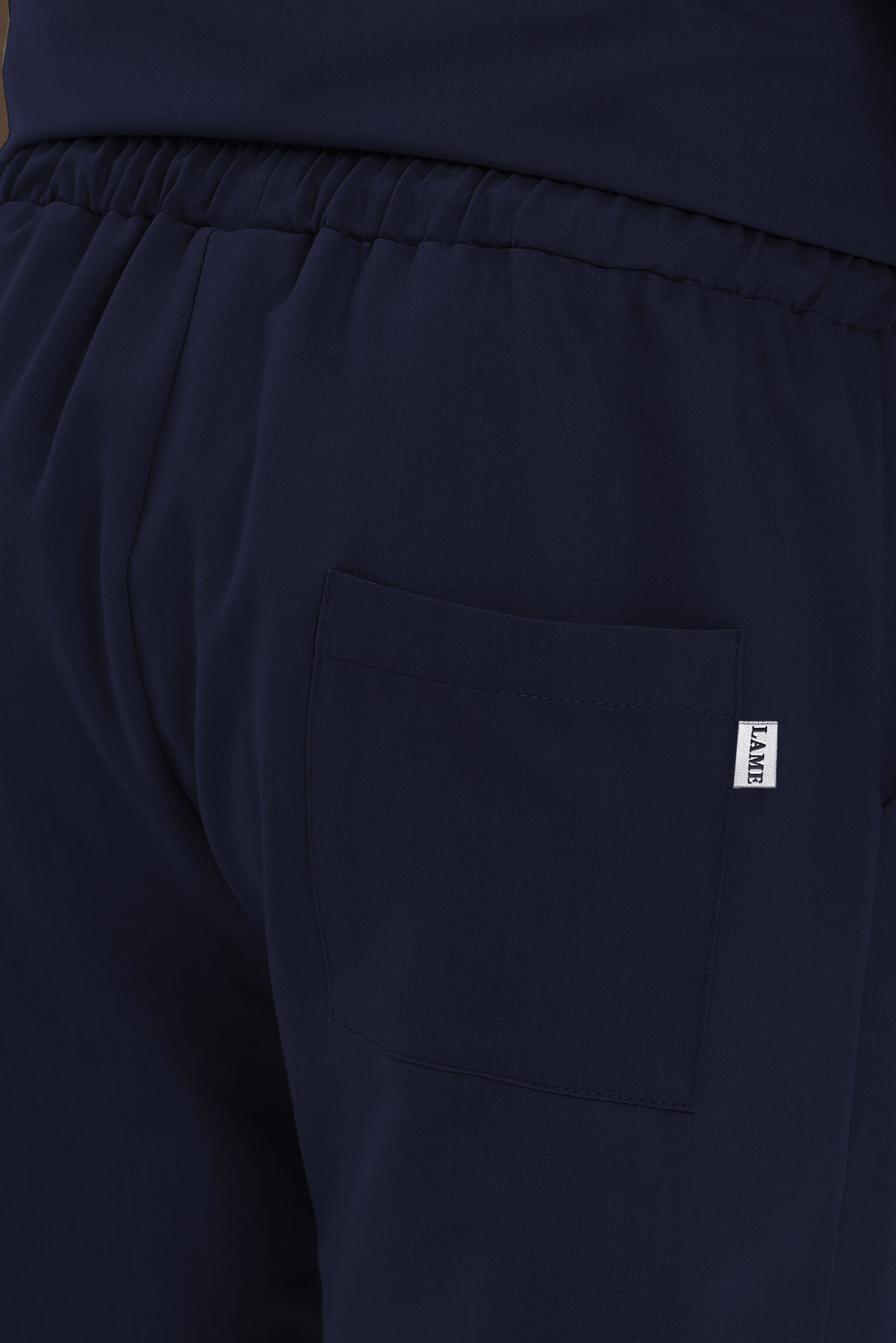 LAME Uniform Erkek Scrubs Pantolon Kargo Cepli – Lacivert