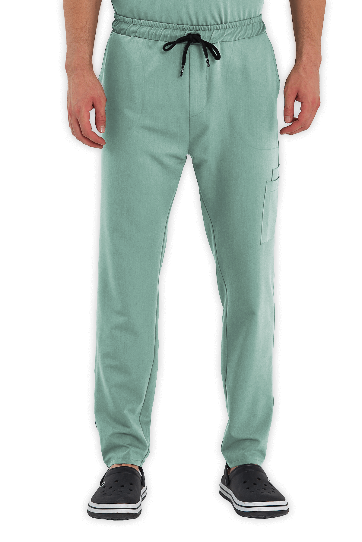 LAME Uniform Erkek Scrubs Pantolon Kargo Cepli – Mint Yeşili