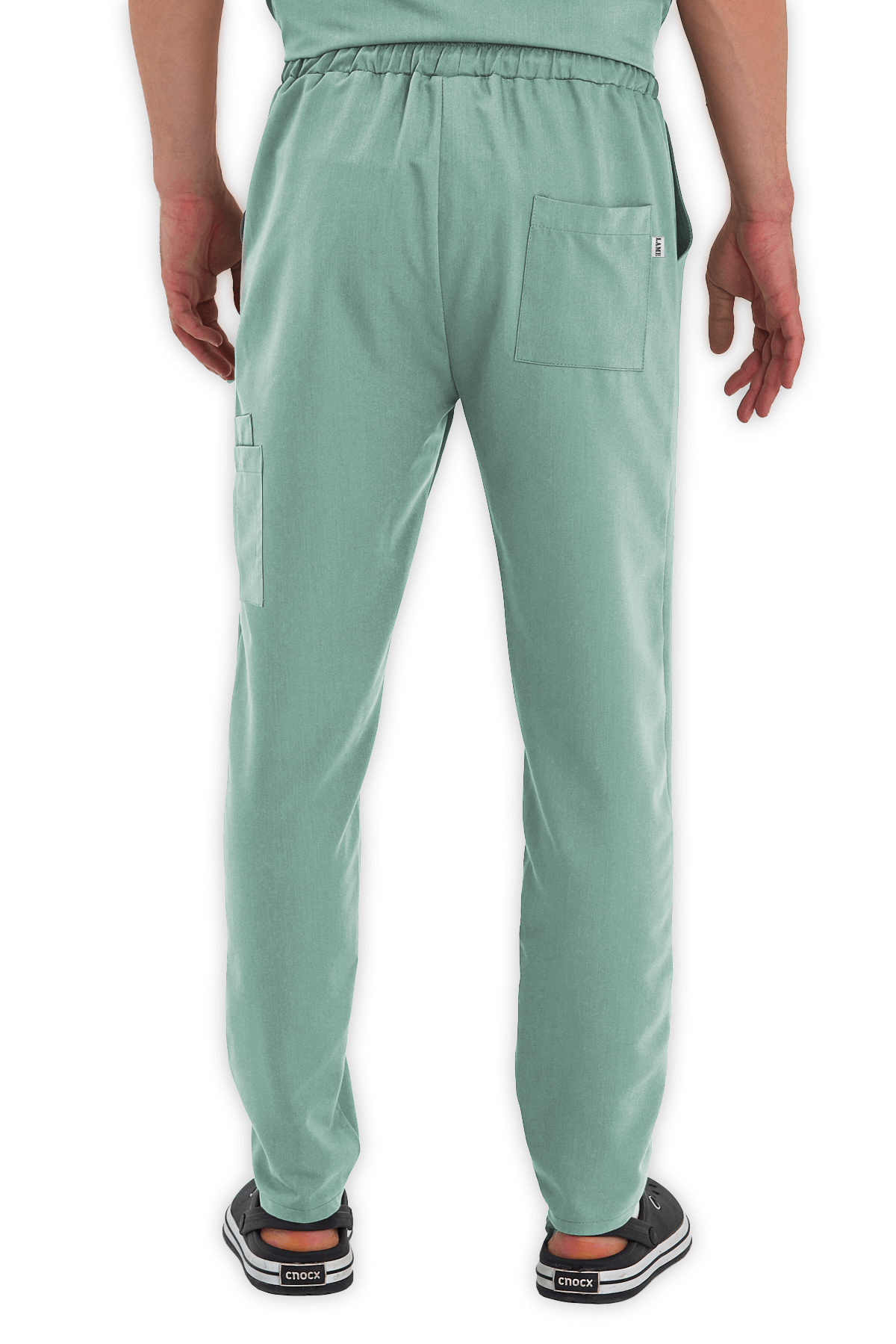 LAME Uniform Erkek Scrubs Pantolon Kargo Cepli – Mint Yeşili
