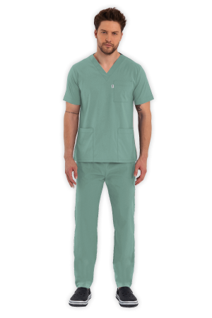 LAME Uniform Erkek Scrubs Takım – Mint Yeşili