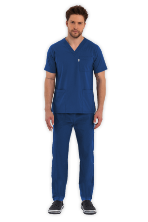 LAME Uniform Erkek Scrubs Takım – Petrol Mavisi