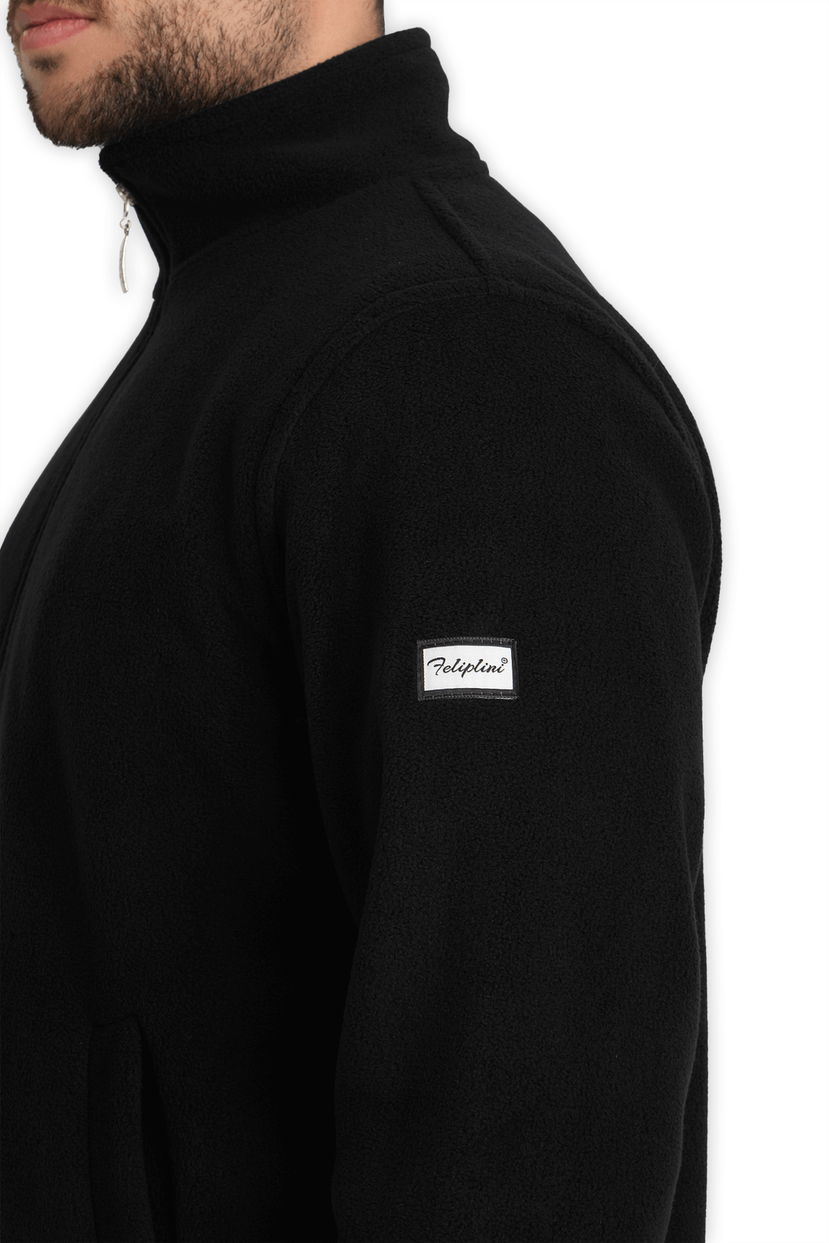 LAME Uniform Erkek Polar Ceket – Siyah