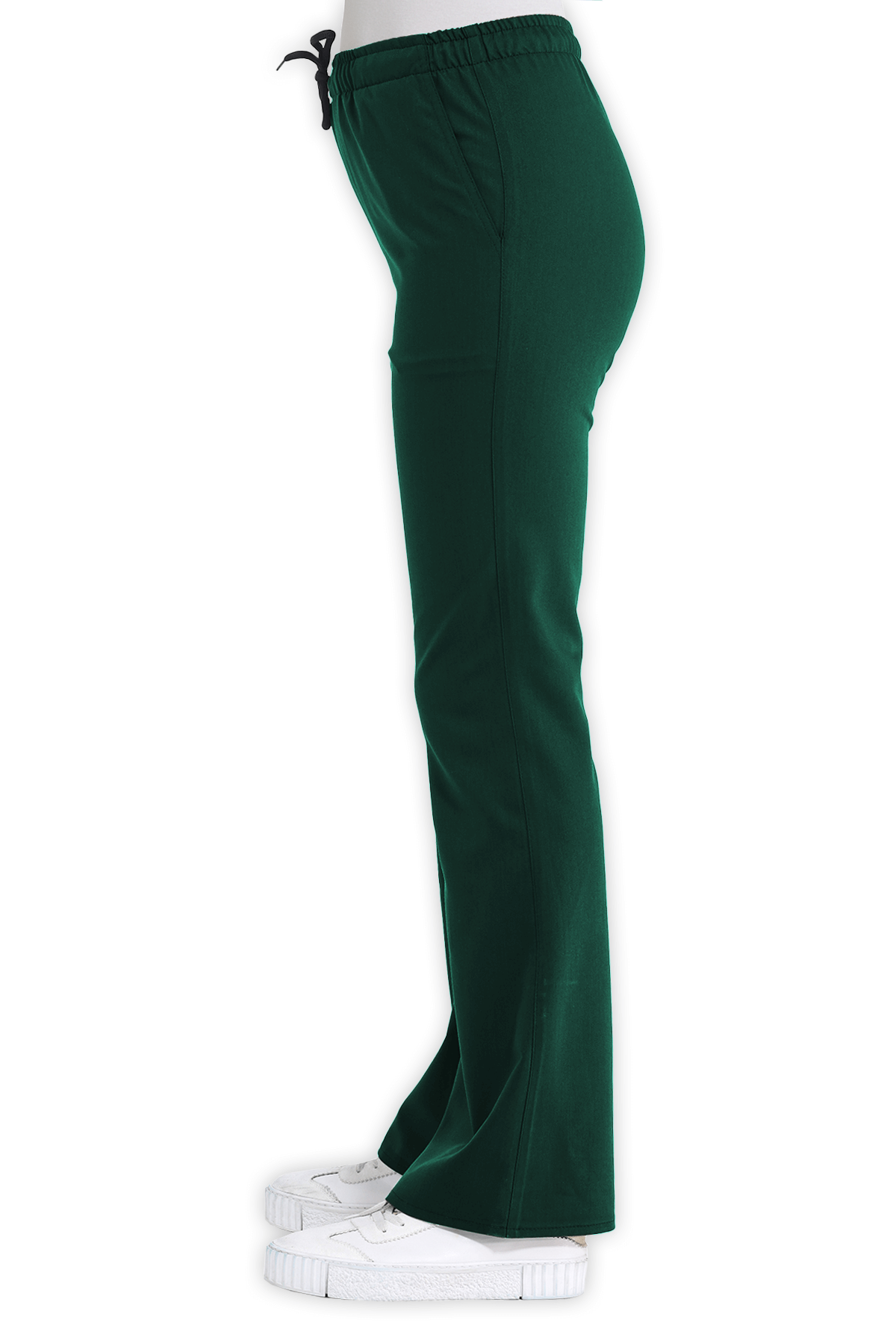 LAME Uniform Kadın Scrubs Pantolon İspanyol Paça – Avcı Yeşili