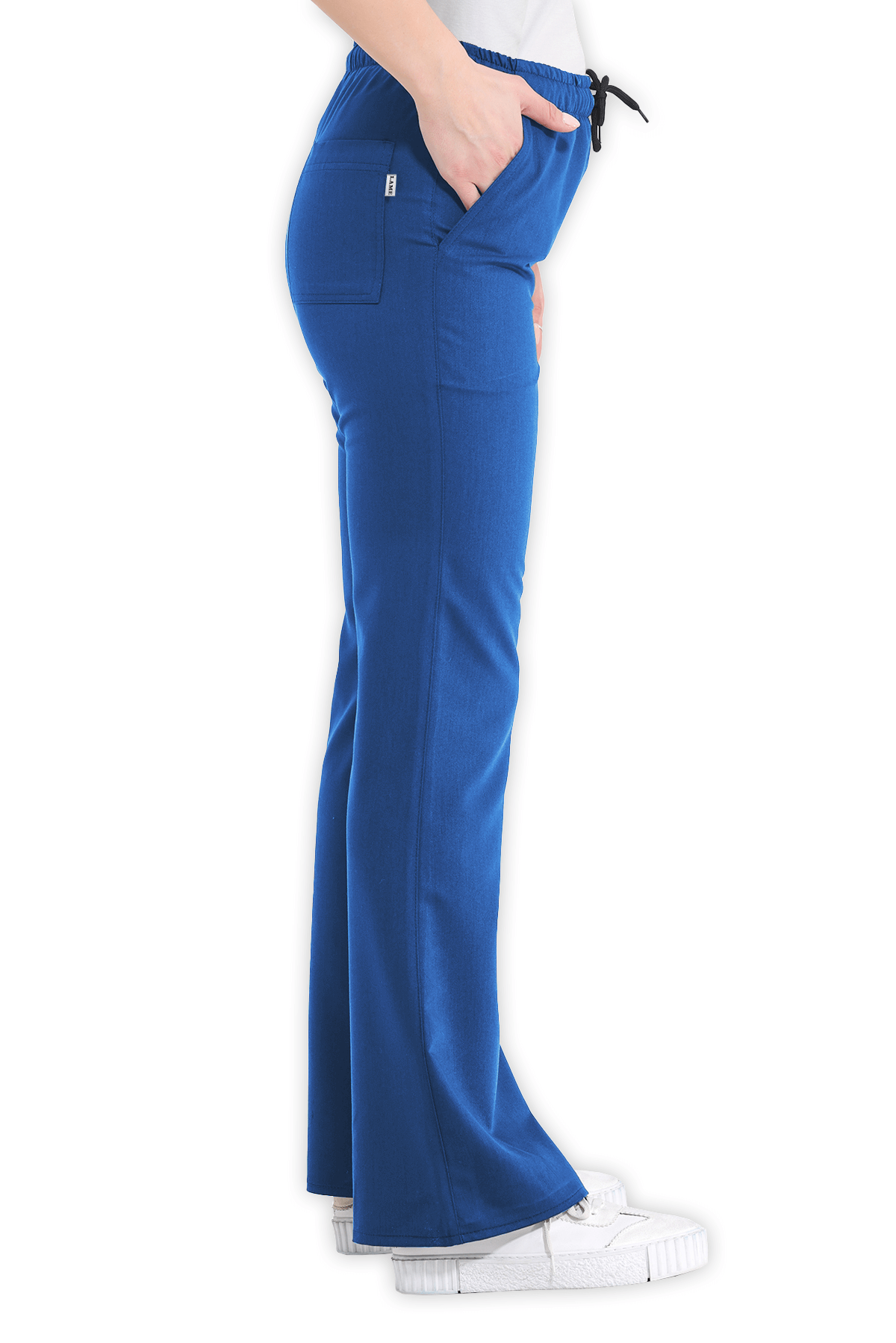LAME Uniform Kadın Scrubs Pantolon İspanyol Paça – Petrol Mavisi