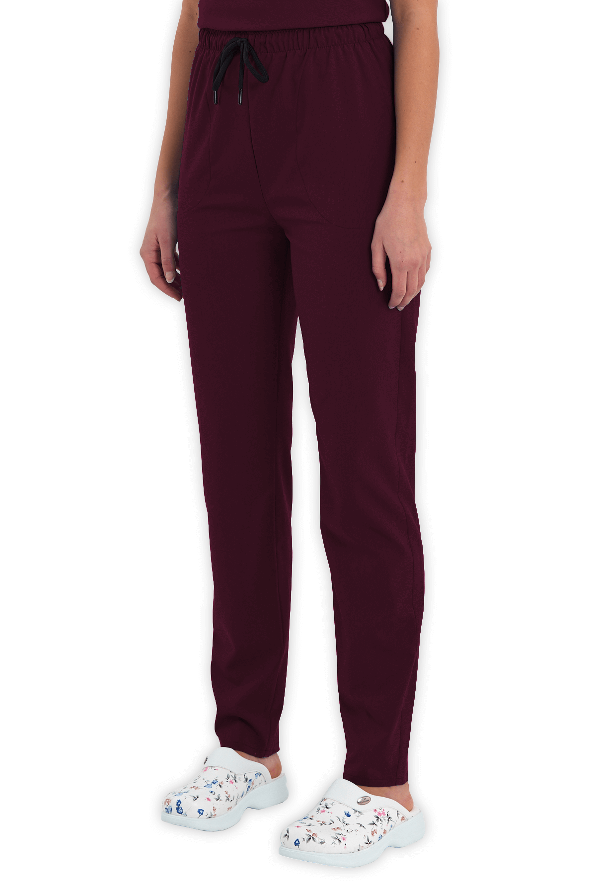 LAME Uniform Kadın Scrubs Pantolon – Bordo