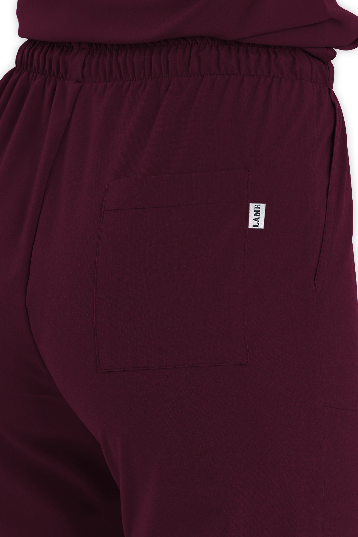 LAME Uniform Kadın Scrubs Pantolon – Bordo