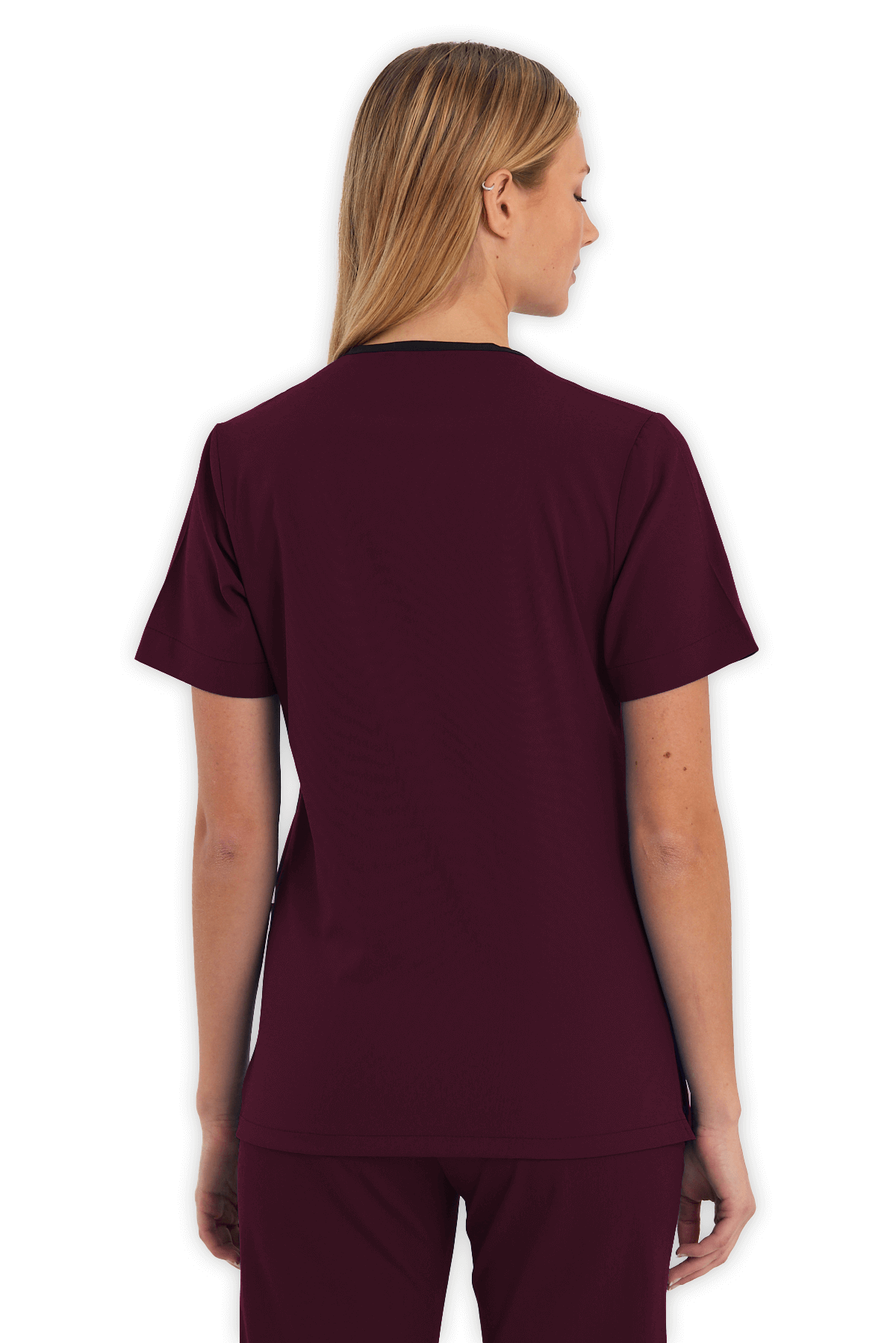 LAME Uniform Kadın Scrubs Takım – Bordo