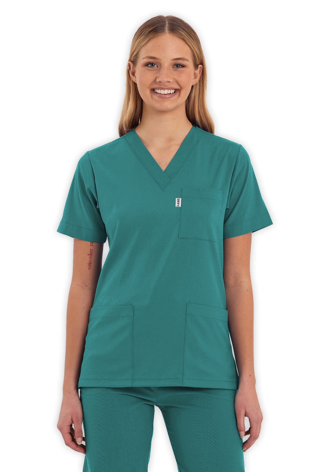 LAME Uniform Kadın Scrubs Takım – Cerrahi Yeşil