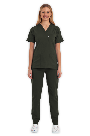 LAME Uniform Kadın Scrubs Takım – Haki