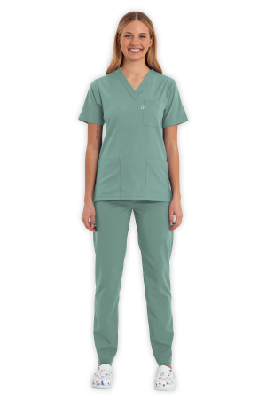 LAME Uniform Kadın Scrubs Takım – Mint Yeşili
