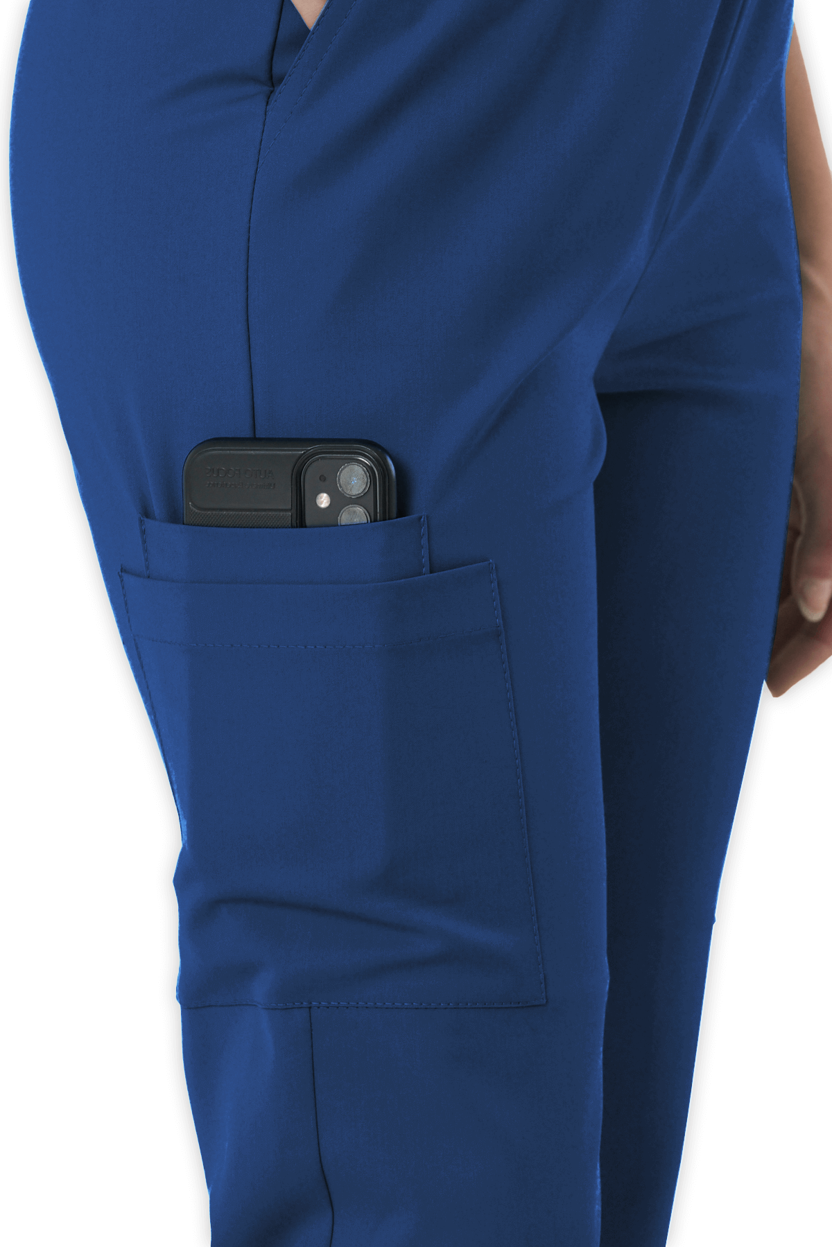 LAME Uniform Kadın Scrubs Pantolon Kargo Cepli – Petrol Mavisi