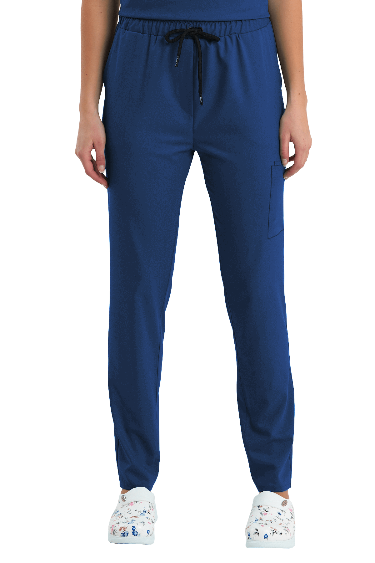 LAME Uniform Kadın Scrubs Pantolon Kargo Cepli – Petrol Mavisi
