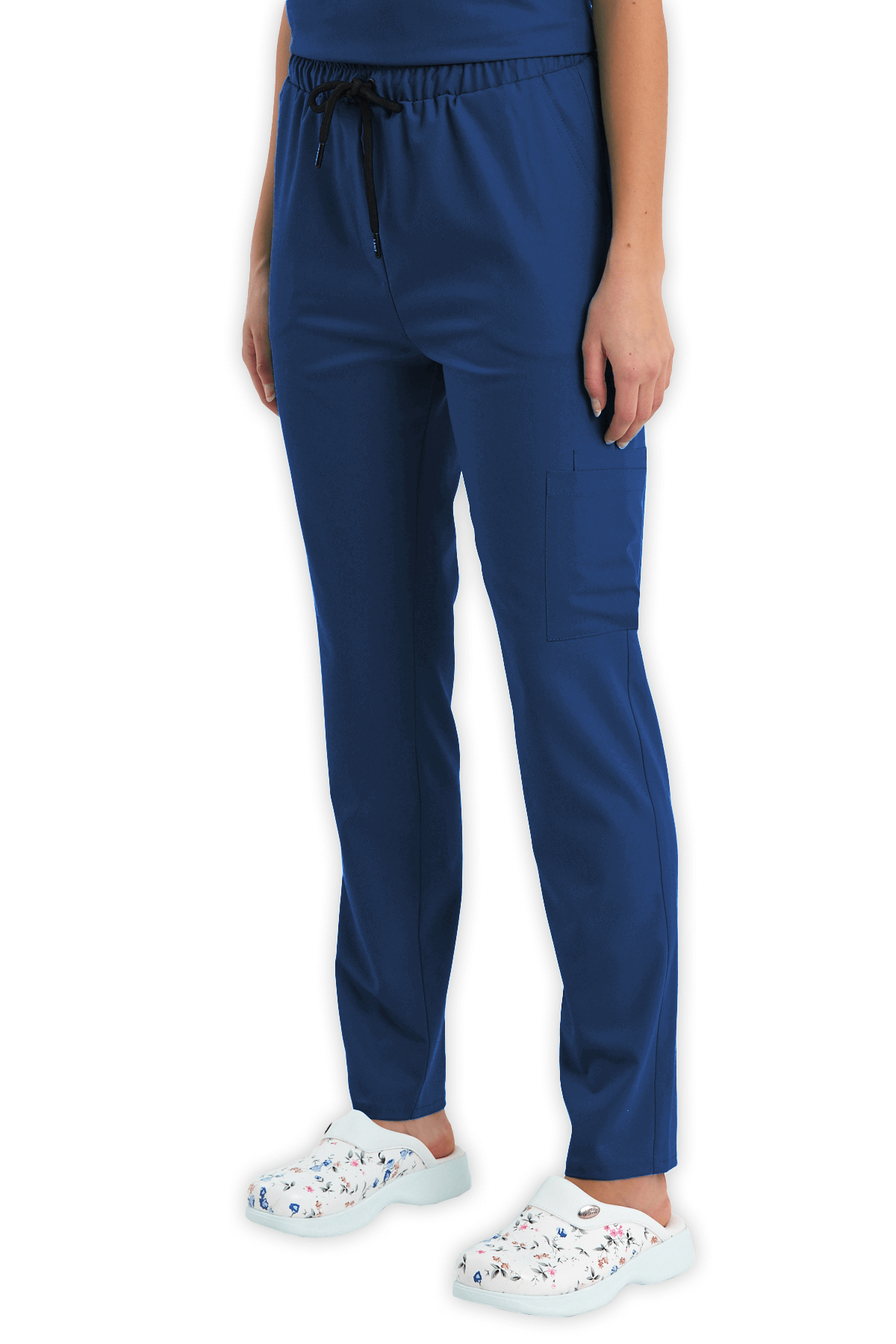 LAME Uniform Kadın Scrubs Pantolon Kargo Cepli – Petrol Mavisi