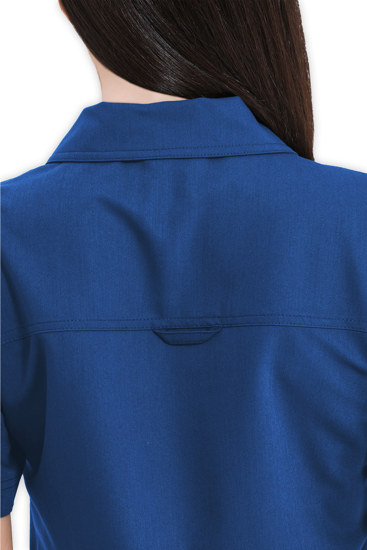 LAME Uniform Kadın Scrubs Üst Polo Yaka – Petrol Mavisi