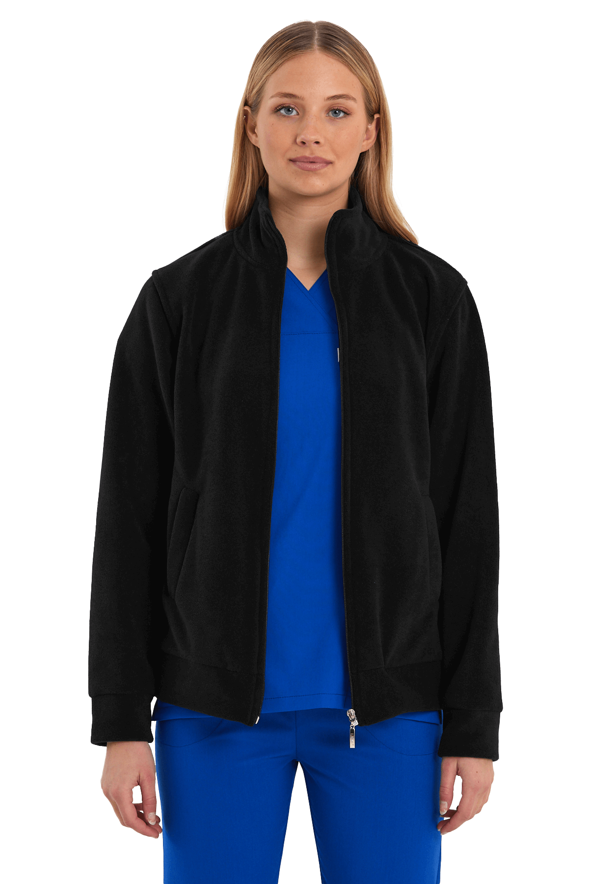 LAME Uniform Kadın Polar Ceket – Siyah