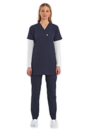 LAME Uniform Tunik Scrubs Takım – Antrasit