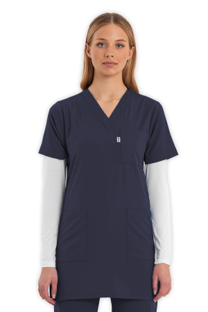 LAME Uniform Tunik Scrubs Üst – Antrasit