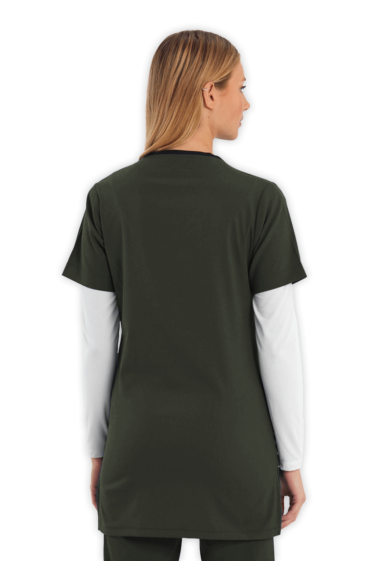 LAME Uniform Tunik Scrubs Üst – Haki