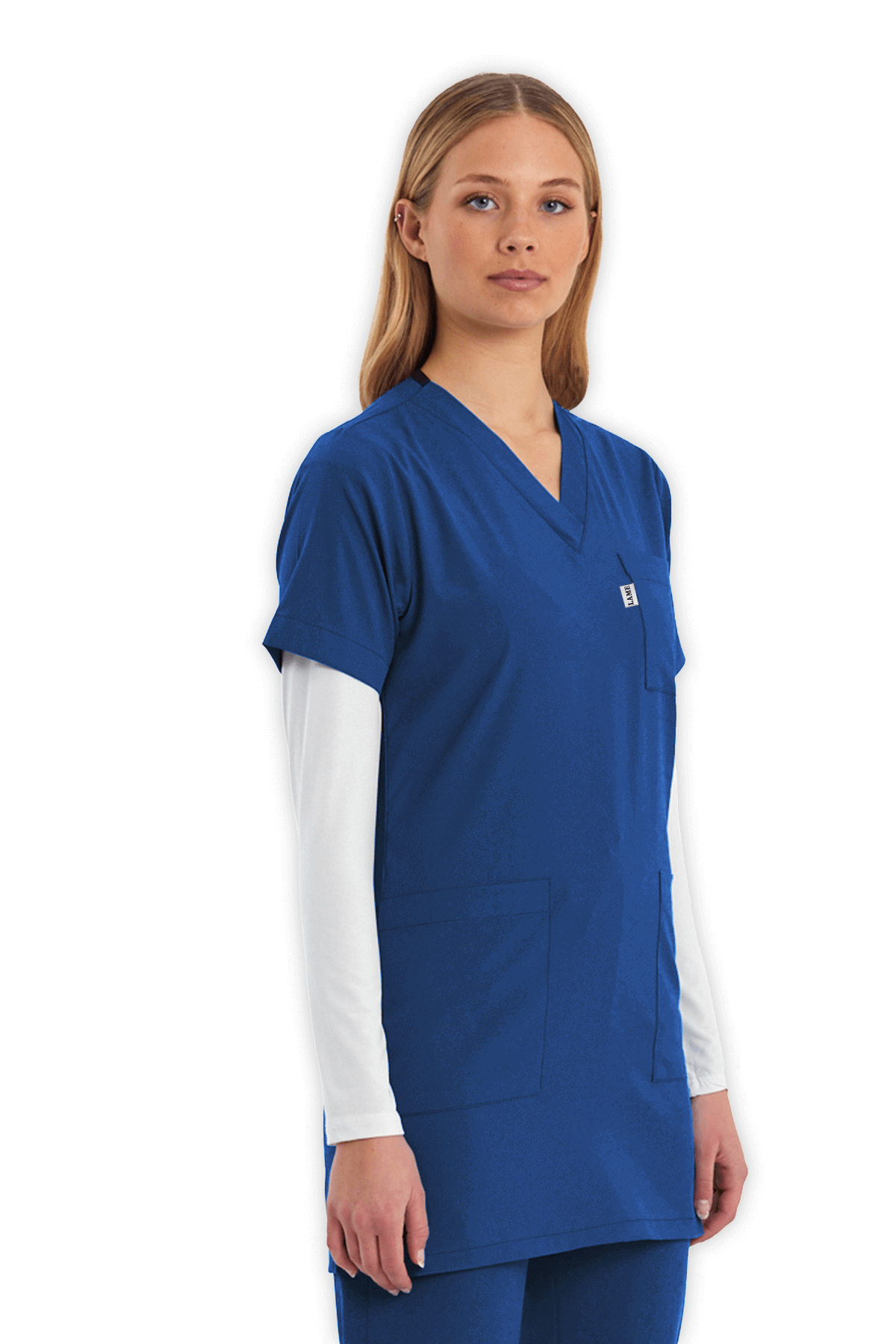 LAME Uniform Tunik Scrubs Üst – Petrol Mavisi